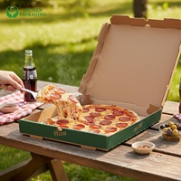 Boîtes à pizza pliables, design modulable, rondes, 6, 9, 10, 12, 16, 18 pouces, boîte à pizza blanche en carton ondulé recyclable
