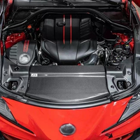 Cubierta de motor estilo Bull Demon King de fibra de carbono para Toyota Supra A90 A91