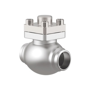 Vanne papillon cryogénique marine pure, classe 150LB-1500LB, pour pompe GNL avec buse d'entrée et actionneur électrique - Product Image 1