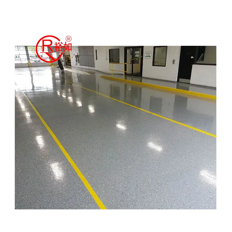 Yu Ru Fabriek Prijs Uv Weerstand Vlok Anti-Slip Waterdichte Epoxy Vloer Coating Verven Voor Beton