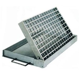 Grille de couverture de tranchée arrière, grille de trou d'homme en acier encadrée, divers types et spécifications pour le choix - Product Image 1