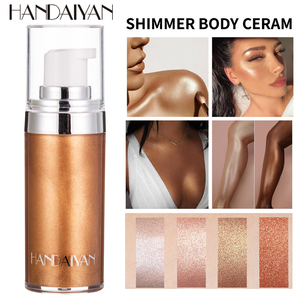 Shimmer Highlighter Cream <span class=keywords><strong>para</strong></span> cara y cuerpo Fácil de limpiar Hidratante y colorante antiadherente All-Over Bronzer & Highlighter - Product Image 2