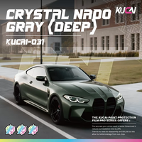 Film de protection de carrosserie automobile en vinyle PET Crystal Nado Gray (Deep) 60 pouces * 60 pieds, film de changement de couleur hautement extensible