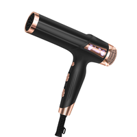 Personnalisation OEM ODM Sèche-Cheveux Revair 2400W Puissant Noir et Or, Séchage Rapide, Ion Négatif