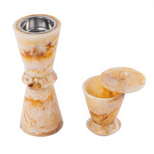 Ensemble brûleur de bakhoor en résine OudVellora Luxe 2026, ensemble mubkhar artisanal haut de gamme en résine époxy et bois pour la décoration de la maison arabe, encens Oud - Product Image 4