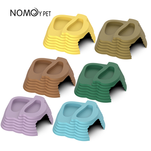 NOMOY PET <span class=keywords><strong>Abri</strong></span> cachette coloré en plastique PP pour reptiles, avec gamelle pour nourriture et eau - Product Image 3