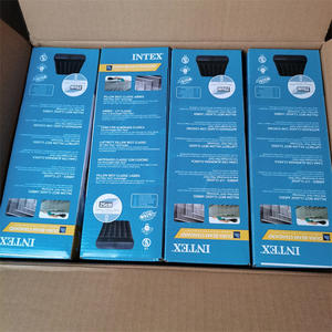 Blow up Individuals 64141 Single Person Classic Flocado Dormitorio Inflable Air Bed Pad con almohadas integradas Camping Floor Mat - Product Image 5