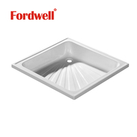 Nouveau design de bac de douche antidérapant receveur de douche blanc base de douche carrée en acrylique pour salle de bain