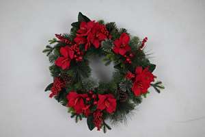 New Product Customized <b>Artificial</b> Flowers Decoration Christmas <b>Wreath</b> Luxury <b>Artificial</b> Christmas <b>Wreath</b> - Product Image 3