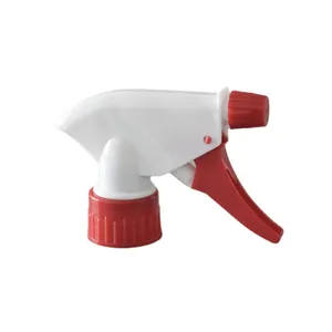 Venta al por mayor Classic Red White PP Pump Spray Trigger 28/410 28/400 para botellas de plástico