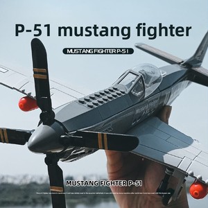 Hot Bán Không Khí Lực Lượng Avion P-51 Mustang Máy Bay Chiến Đấu WW2 Máy Bay Mới Nhựa Mô Hình Đồ Chơi Chiến Tranh Thủ Công Máy Bay Xây Dựng Khối Thiết Lập - Product Image 4