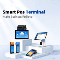 Terminal de point de vente Android 13 portable 5,5 pouces 4G WiFi NFC Bluetooth USB avec lecteur de cartes, scanner de codes-barres et paiement