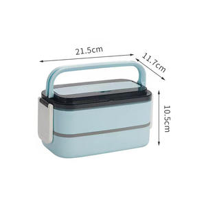 2025 Unique dernier micro-ondes sûr Durable en plastique thermique ours boîte à lunch enfants ensemble étanche sac chauffant bouteille d'eau pour - Product Image 6