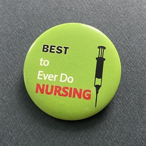 Infirmière Injection Médecine Médecin Hôpital Mieux Donner En Acier Inoxydable Émail Épinglette Badges - Product Image 4