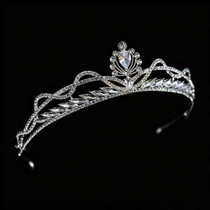 Tiara <span class=keywords><strong>de</strong></span> <span class=keywords><strong>Novia</strong></span> Clásica con Diseño <span class=keywords><strong>de</strong></span> Ondas, Corona <span class=keywords><strong>de</strong></span> Aleación con Cristales, Elegante Diadema <span class=keywords><strong>de</strong></span> <span class=keywords><strong>Boda</strong></span> con Pedrería <span class=keywords><strong>en</strong></span> Forma <span class=keywords><strong>de</strong></span> Gota <span class=keywords><strong>de</strong></span> Agua, Joyería para el Cabello <span class=keywords><strong>de</strong></span> Princesa para Concurso - Product Image 3