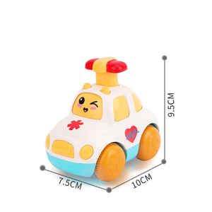 <span class=keywords><strong>Voiture</strong></span> jouet à pression en plastique, dessin animé, à pousser et à faire glisser, véhicule éducatif à inertie pour enfants - Product Image 5