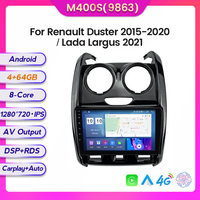 Mekede MS 8-Core 8 + 128GB IPS écran lecteur DVD de voiture vidéo affichage monté sur véhicule pour Renault Duster 2015 2020 Lada Largus 2021