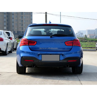 ABS voiture pare-chocs arrière lèvre diffuseur becquet avec lumières pour BMW série 1 F20 M Sport M135i M140i 2016-2018 noir brillant