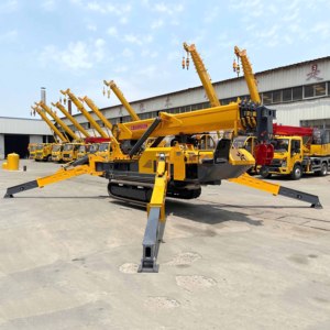 Prix d'usine Grue araignée sur chenilles de 8 tonnes Mini grue de levage mobile à flèche télescopique hydraulique personnalisable - Product Image 3