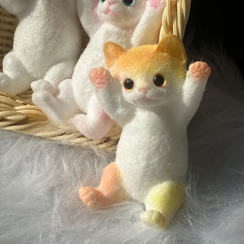 Milk yellow raise your hand cat