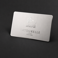 Carte de visite professionnelle VIP de luxe personnalisée en acier inoxydable, finition miroir brillante, impression UV, plaqué or gravé