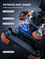 Support de téléphone Lamicall BCSP01 OEM robuste pour VTT, double amortisseur de vibrations, support moto avec verrou de sécurité, vente en gros