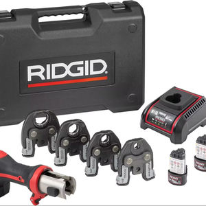 Ridgids 78148 RP 251ชุดเครื่องมือกดแบตเตอรี่ขนาดกะทัดรัดปรากฏขึ้นเรือเร็วตัวเลือกคุณภาพที่ดีที่สุดพร้อมขากรรไกรที่เหมาะสมขนาด1/2นิ้ว to1/4นิ้ว - Product Image 1