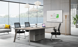 Diousnew thương mại bền hiện đại sang trọng Ergonomic điều hành bảng văn phòng Modular Máy Trạm máy tính bàn bảng với ngăn kéo - Product Image 3