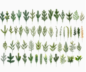 Accesorios Navideños para Plantas Acuáticas Hechos de Agujas Artificiales de <span class=keywords><strong>Pino</strong></span> Norfolk y <span class=keywords><strong>Casuarina</strong></span> - Product Image 1