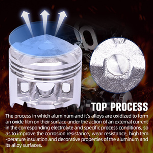 Kit Pistone e Fasce Elastiche STD ~100 DIA 48.5mm Pin 13mm250CC per Motore Moto HONDA CBR250 MC22 JADE HORNET <span class=keywords><strong>KAZ</strong></span> - Product Image 6