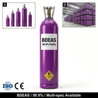 Gas Tóxico UN2189 Clase 2.3, Diclorosilano (DCS) en Cilindros Pasivados Especializados con Válvulas DISS o VCR