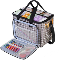 Sac à bandoulière Oxford en tricot avec fermeture éclair, réutilisable, écologique, résistant à l'eau, multi-compartiments, portable