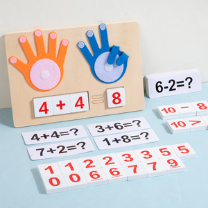 幼儿教育木制加减法教具（10以内）手指计数数学玩具 - Product Image 4