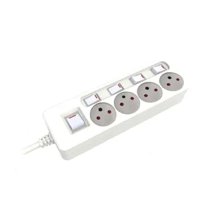 2021 TOP de vendas de Israel CON SIP CONSIP DIL 5 inserção Linha Distribuidora de Energia AC tomada com cabo de extensão power strip