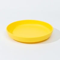 Assiette Bébé en Silicone en Gros avec Ventouse, Sans BPA, Assiette d'Alimentation pour Tout-Petits, Vaisselle pour Enfants de Qualité Alimentaire, Usine OEM