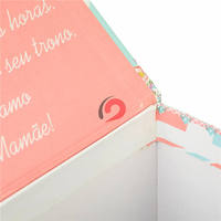 Boîte en papier rigide de luxe personnalisée en deux parties avec impression couleur et logo pour l'emballage de boules de cristal ou de bijoux