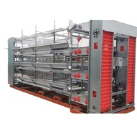 Nouvelle cage à poulets empilable en acier galvanisé à chaud de type H à 4 niveaux, entièrement automatique et personnalisable, durable, durée de vie de 20 à 25 ans