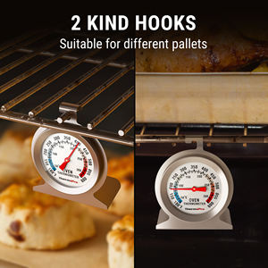 Thermomètre de four ThermoPro pour manomètre à gaz avec thermomètre de cuisson à lecture instantanée en acier inoxydable - Product Image 3