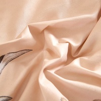 Ensemble de literie certifié 100% polyester, tissu doux imprimé, motifs personnalisés, emballage sur mesure, taille OEM, ensemble de draps en gros