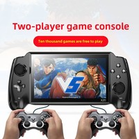 Console de jeu portable PSP avec écran IPS de 7 pouces, Wi-Fi, jeu d'arcade pour deux joueurs et style rétro nostalgique