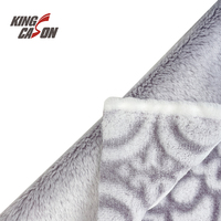 Kingcason Chine Usine Dos Imprimé Coupe Recyclé Deux Côtés 100 Poly Coral Flanelle Tissus Polaires Pour L'hiver Textile À La Maison