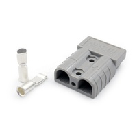 Connecteur de batterie 2 broches 50A couleur gris pour prise de charge rapide de véhicule électrique 50A