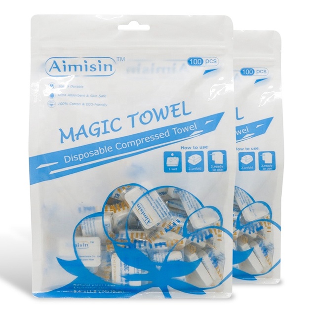 Mini Microfiber Magic Disposable Towel Travel Compressed Face Towel