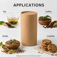 Boîte cadeau rigide en papier kraft recyclé écologique personnalisée avec emballage en tube cylindrique, pelliculage mat, OEM pour bougies