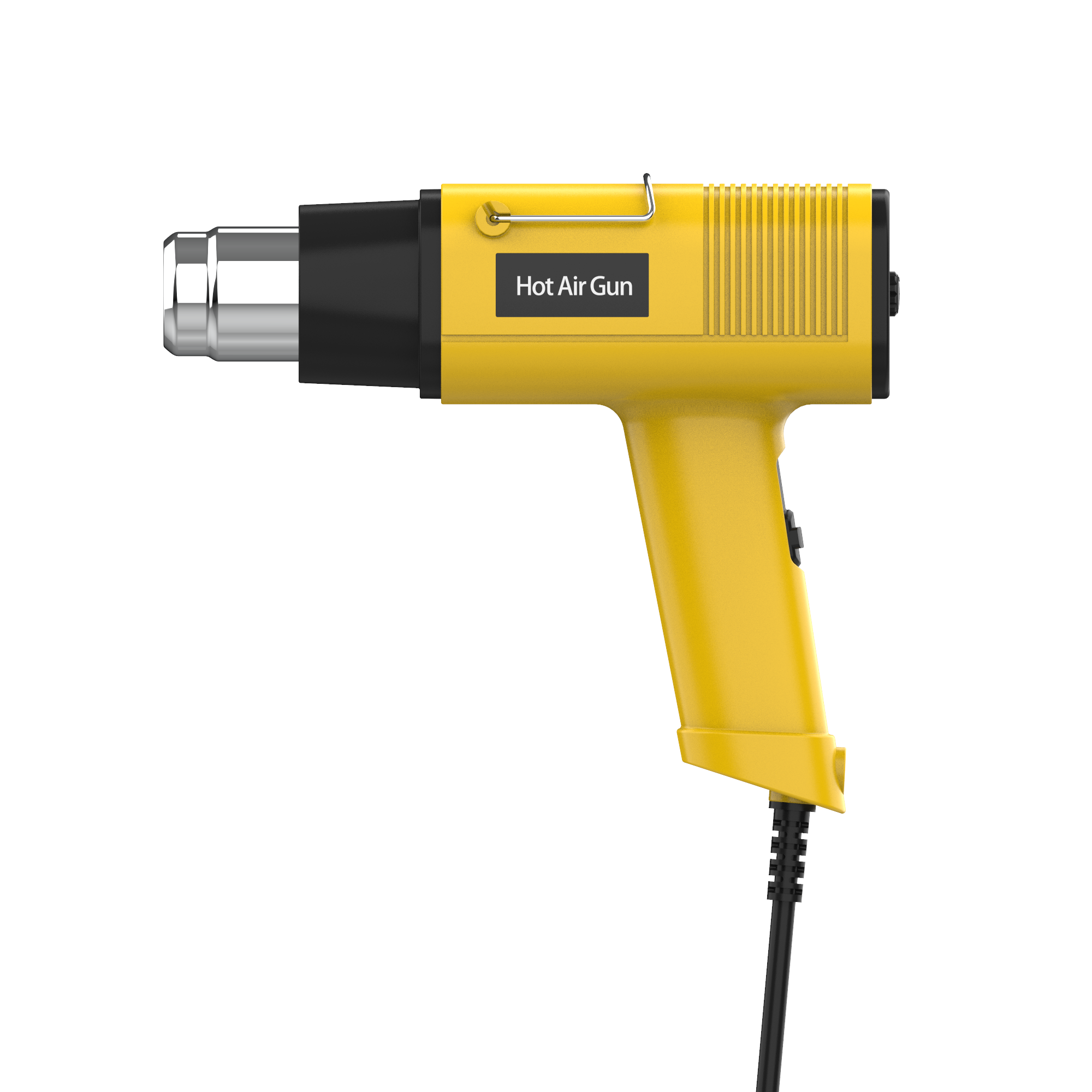 Pistola de calor amarela controlada por temperatura, arma soprador de ar quente amarelo para artesanato, descascar tinta, encolhimento, velas, reparo móvel, 1000w