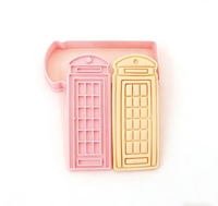 Emporte-pièces 3D Big Ben style dessin animé, tampons de gaufrage DIY style Londres pour biscuits et argile