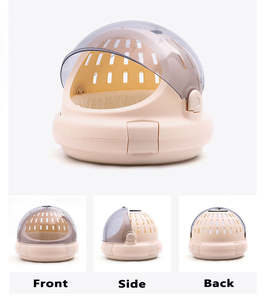 HMG, venta al por mayor, cama moderna para gatos, nuevo estilo, cápsula espacial <span class=keywords><strong>de</strong></span> plástico portátil, patrón sólido, semicerrado para uso en interiores y exteriores - Product Image 2