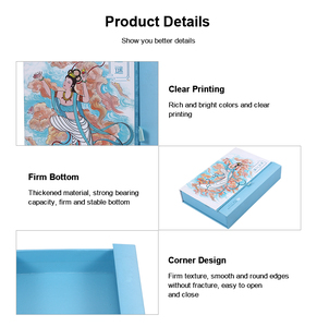 Hot <span class=keywords><strong>Fancy</strong></span> nam châm hộp <span class=keywords><strong>carton</strong></span> màu xanh cứng nhắc phẳng sang trọng gấp từ lưu trữ giấy Hộp quà tặng - Product Image 3