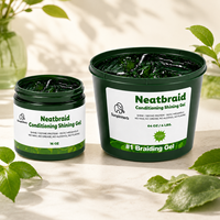 Gel Fijador Mate para Trenzas de 16oz de Marca Blanca al por Mayor - Herbal, Sin Alcohol, Hidratante, Nutritivo, Fijación Extra Fuerte y Voluminizador para Todo Tipo de Cabello