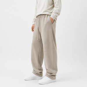Pantalones Deportivos Personalizados al por Mayor, Diseño OEM/ODM, Fabricante, Impresión, 440 Gramos, Mezcla de Algodón y Poliéster Pesado - Product Image 2